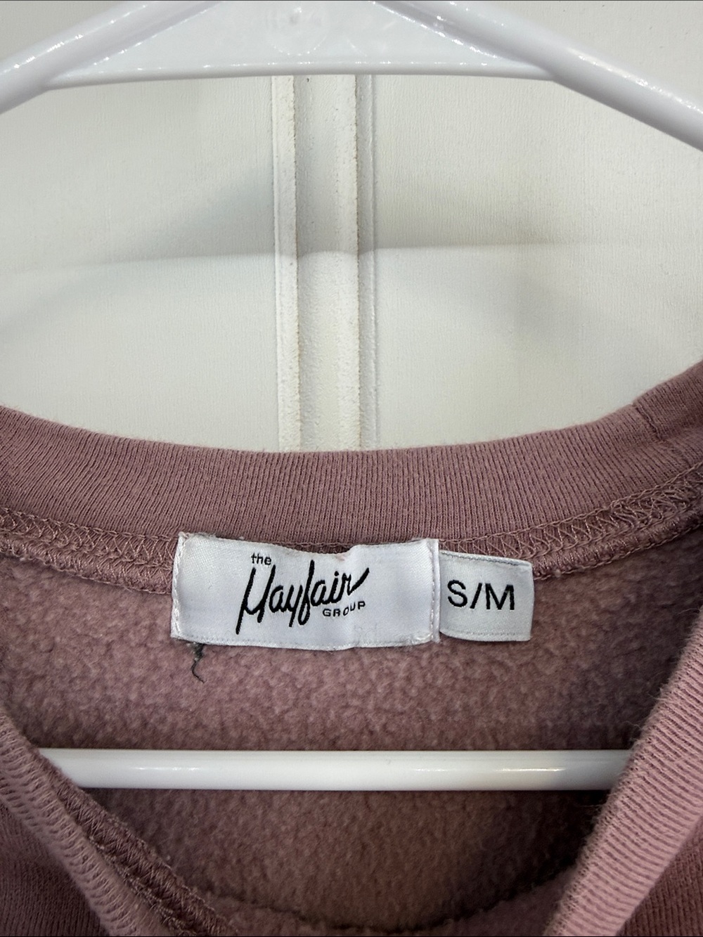 Start With Gratitude Pink Accent Mauve Crewneck Sweatshirt and Sweatpants - Picture 2 of 4